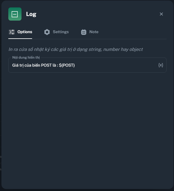 Node LαΊ₯y Log | MKT Login Docs