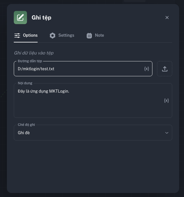 Node Ghi tệp | MKT Login Docs